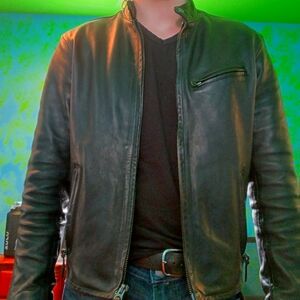 Ralph Lauren mens leather jacket